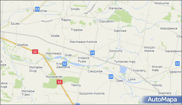 mapa Radliczyce, Radliczyce na mapie Targeo