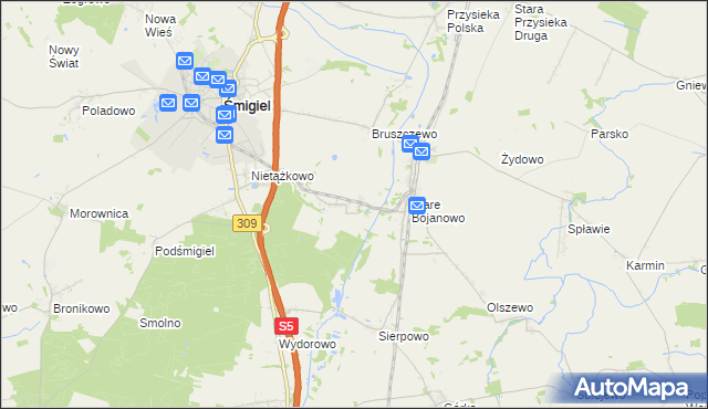 mapa Robaczyn, Robaczyn na mapie Targeo