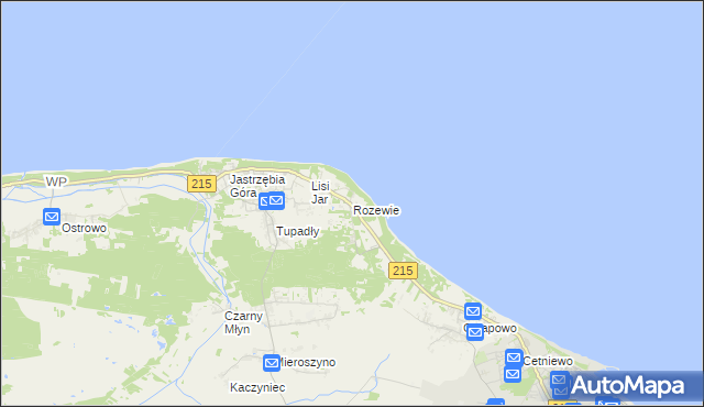 mapa Rozewie, Rozewie na mapie Targeo