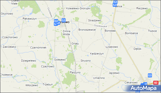 mapa Rycharcice, Rycharcice na mapie Targeo