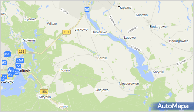 mapa Sarnik, Sarnik na mapie Targeo