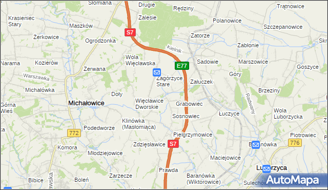 mapa Sieborowice, Sieborowice na mapie Targeo