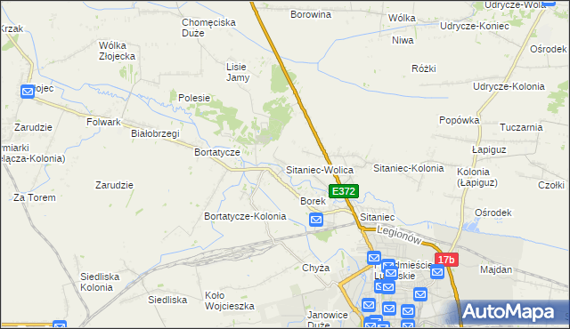 mapa Sitaniec-Wolica, Sitaniec-Wolica na mapie Targeo