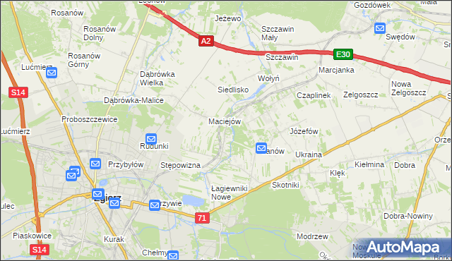 mapa Smardzew gmina Zgierz, Smardzew gmina Zgierz na mapie Targeo