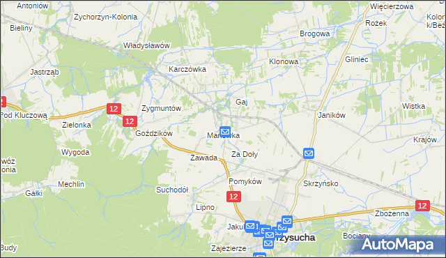 mapa Smogorzów gmina Przysucha, Smogorzów gmina Przysucha na mapie Targeo