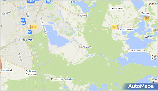 mapa Sobolewo gmina Suwałki, Sobolewo gmina Suwałki na mapie Targeo