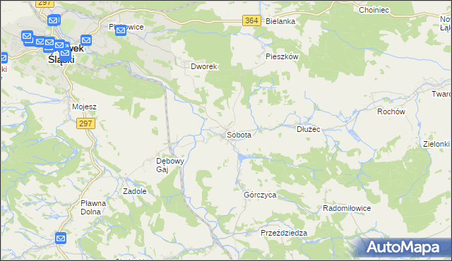 mapa Sobota gmina Lwówek Śląski, Sobota gmina Lwówek Śląski na mapie Targeo
