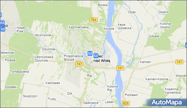 mapa Solec nad Wisłą, Solec nad Wisłą na mapie Targeo