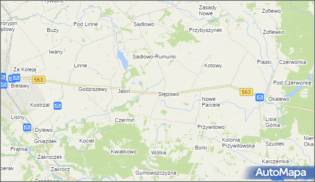 mapa Stępowo, Stępowo na mapie Targeo