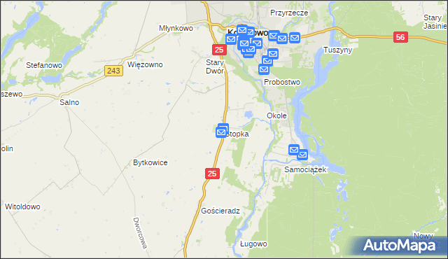 mapa Stopka, Stopka na mapie Targeo