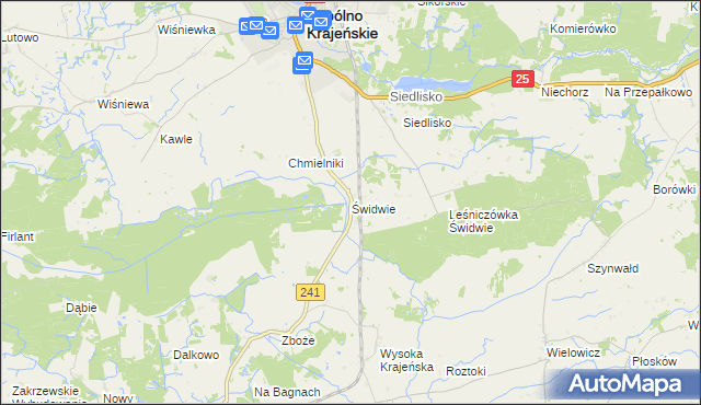 mapa Świdwie, Świdwie na mapie Targeo