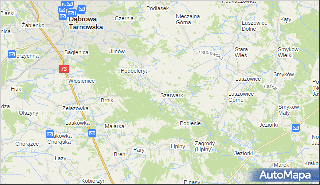 mapa Szarwark, Szarwark na mapie Targeo