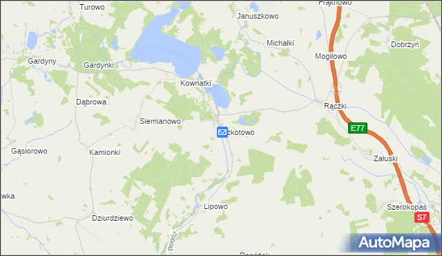 mapa Szkotowo, Szkotowo na mapie Targeo