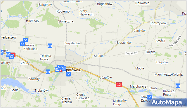 mapa Szulec, Szulec na mapie Targeo