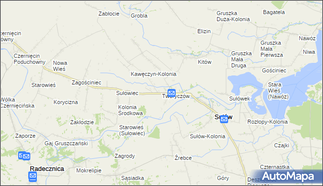 mapa Tworyczów, Tworyczów na mapie Targeo