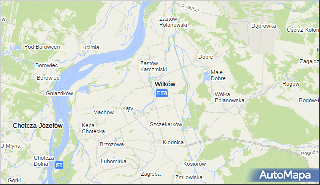mapa Urządków, Urządków na mapie Targeo