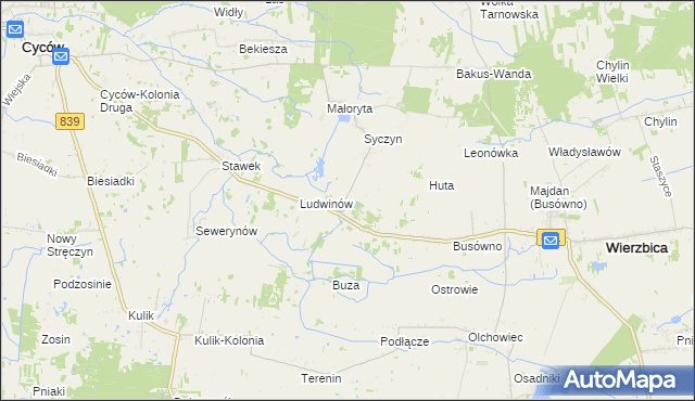 mapa Werejce, Werejce na mapie Targeo