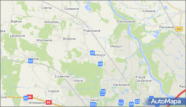 mapa Wilkszyn, Wilkszyn na mapie Targeo