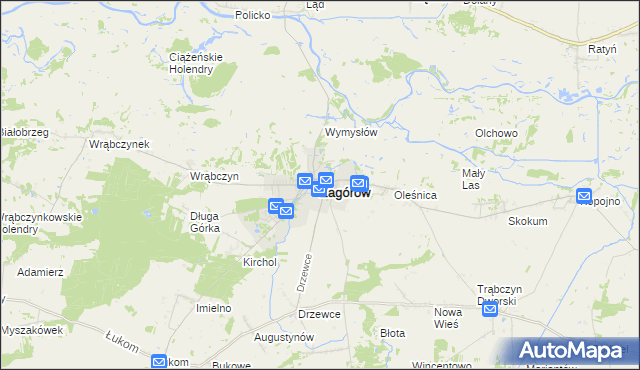 mapa Zagórów, Zagórów na mapie Targeo