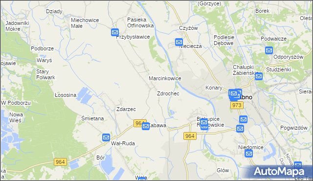 mapa Zdrochec, Zdrochec na mapie Targeo
