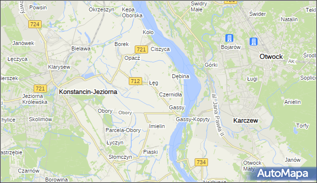 mapa Czernidła, Czernidła na mapie Targeo