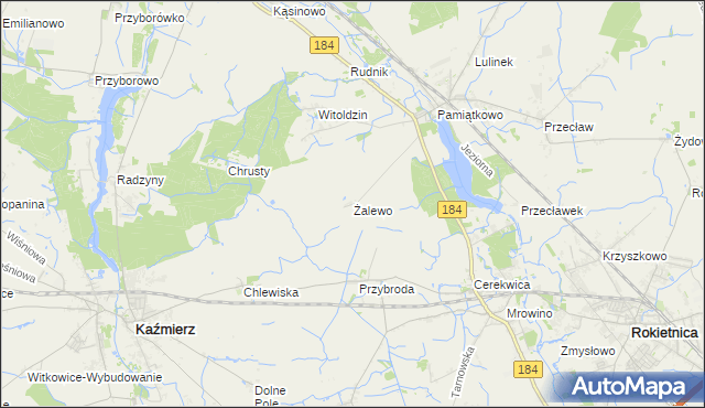 mapa Żalewo, Żalewo na mapie Targeo