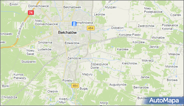 mapa Zdzieszulice Górne, Zdzieszulice Górne na mapie Targeo