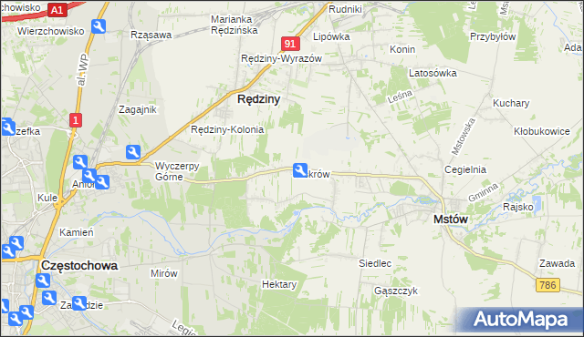 mapa Jaskrów, Jaskrów na mapie Targeo