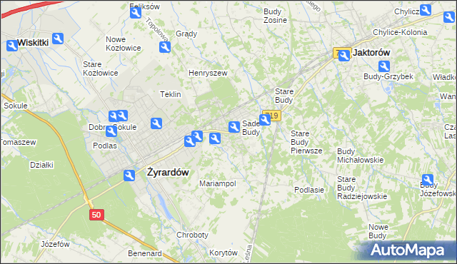 mapa Międzyborów, Międzyborów na mapie Targeo