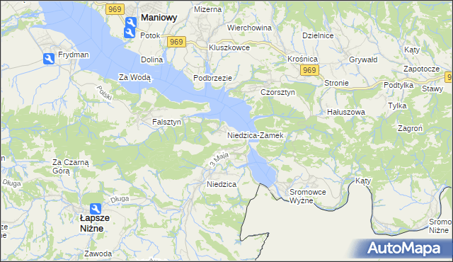 mapa Niedzica-Zamek, Niedzica-Zamek na mapie Targeo