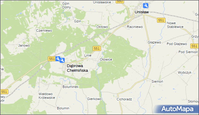 mapa Otowice, Otowice na mapie Targeo