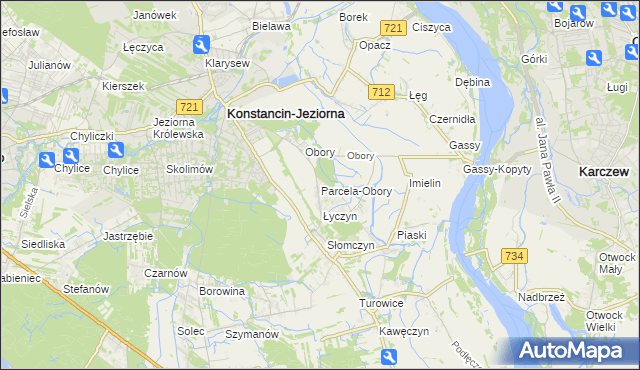 mapa Parcela-Obory, Parcela-Obory na mapie Targeo