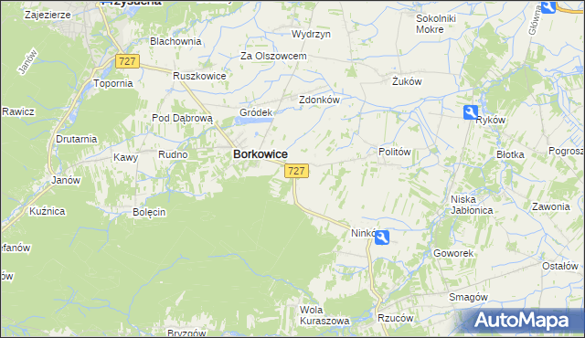 mapa Radestów, Radestów na mapie Targeo