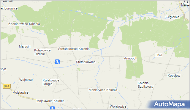mapa Ubrodowice, Ubrodowice na mapie Targeo