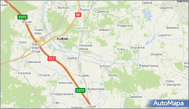 mapa Wola Sufczyńska, Wola Sufczyńska na mapie Targeo