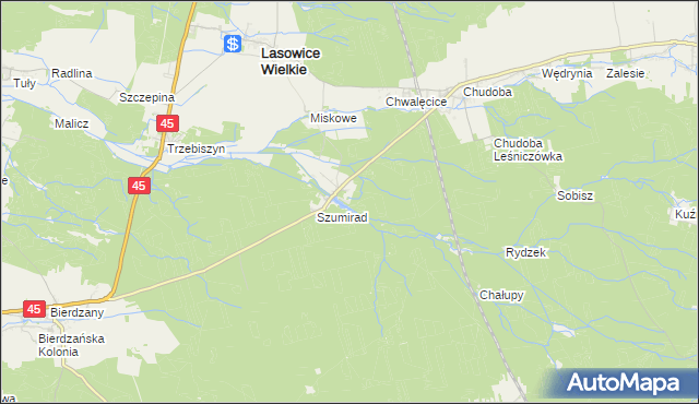 mapa Radomil, Radomil na mapie Targeo