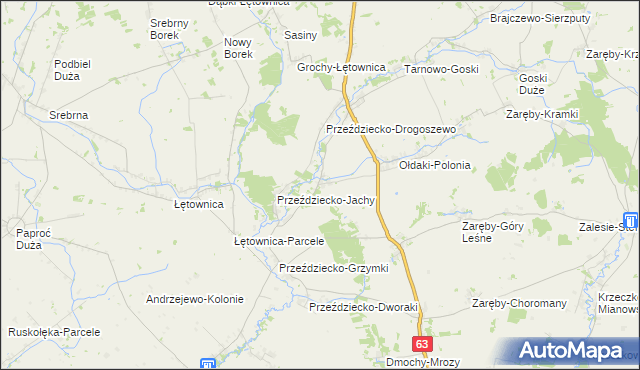 mapa Przeździecko-Lenarty, Przeździecko-Lenarty na mapie Targeo