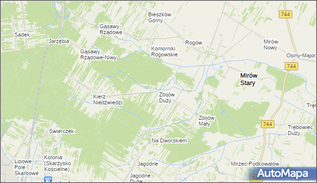 mapa Zbijów Duży, Zbijów Duży na mapie Targeo