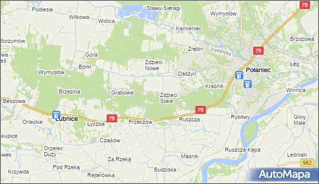 mapa Zdzieci Stare, Zdzieci Stare na mapie Targeo