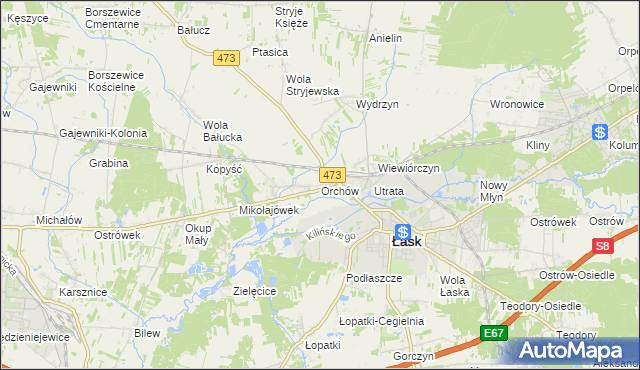 mapa Orchów, Orchów na mapie Targeo