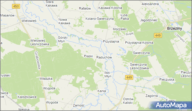 mapa Raduchów, Raduchów na mapie Targeo