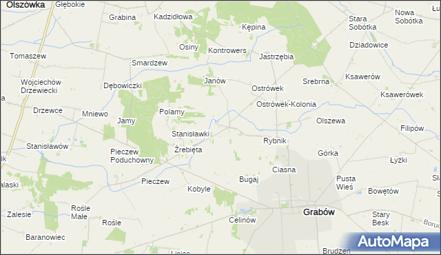 mapa Besiekiery, Besiekiery na mapie Targeo