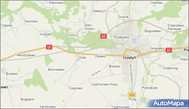 mapa Otówko, Otówko na mapie Targeo