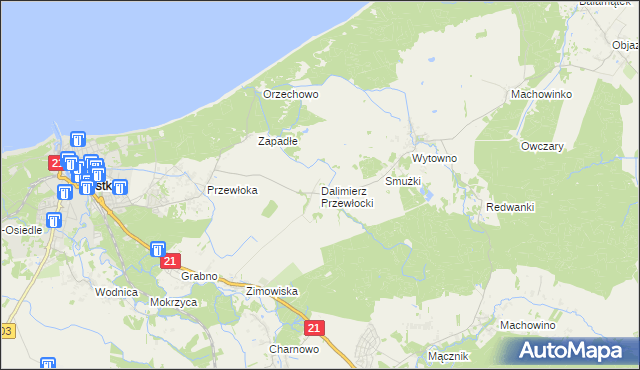 mapa Dalimierz Przewłocki, Dalimierz Przewłocki na mapie Targeo