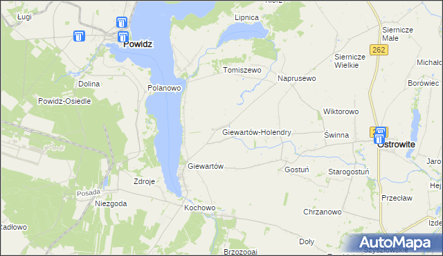 mapa Giewartów-Holendry, Giewartów-Holendry na mapie Targeo