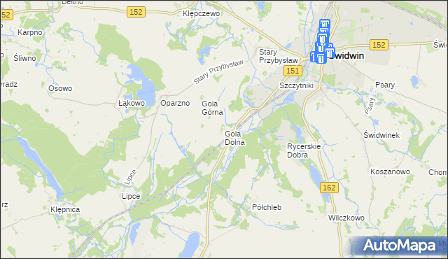 mapa Gola Dolna, Gola Dolna na mapie Targeo