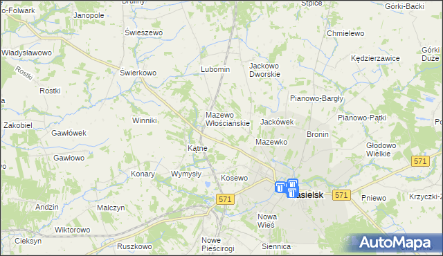 mapa Mazewo Dworskie B, Mazewo Dworskie B na mapie Targeo