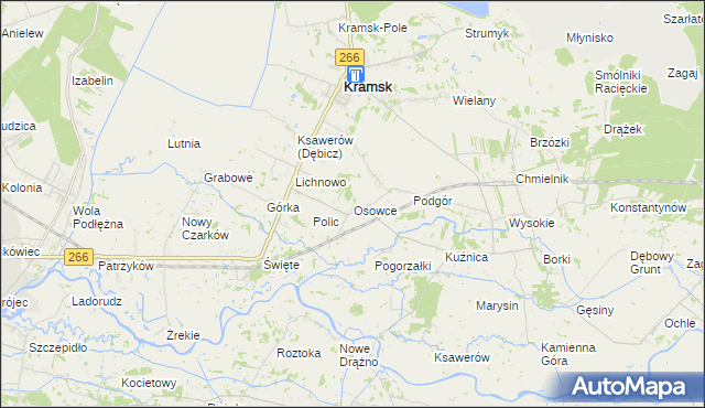 mapa Osowce, Osowce na mapie Targeo