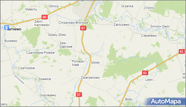 mapa Pomaski Wielkie, Pomaski Wielkie na mapie Targeo