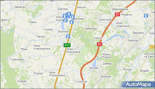 mapa Warszawianka, Warszawianka na mapie Targeo